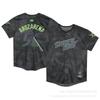 Mens Short Sleeve Baseball Jersey Team Uniform Training Games Solid Color