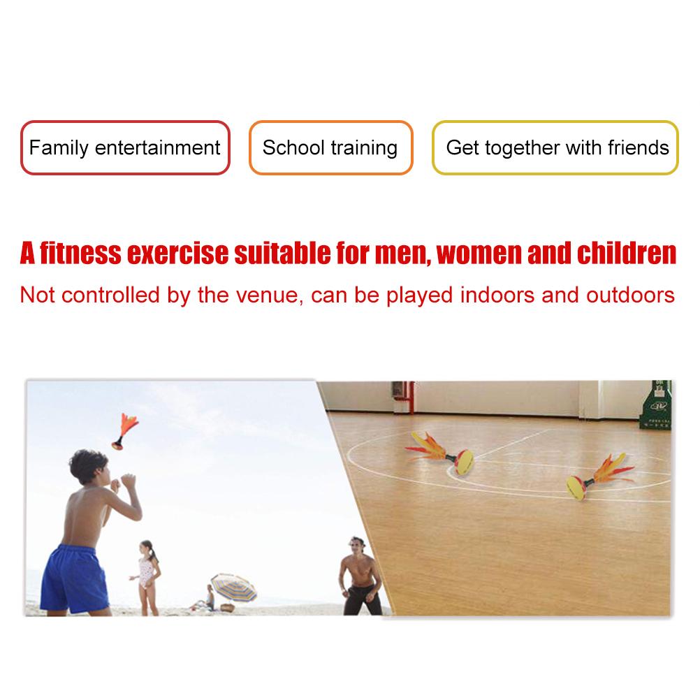 Неопреновый волан для рук, пляжные развлечения, индийский перьевой мяч, бадминтон