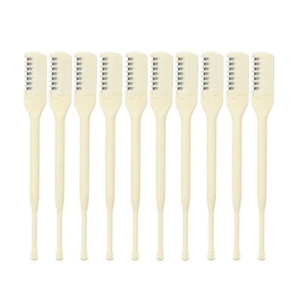 5 шт./10 шт. Двусторонние триммеры для волос в носу Чистящие средства для триммера волос в носу Портативные ушные ложки Скребки для волос Бритва Триммер для волос в носу