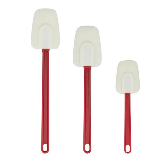 Набор силиконовых лопаток 3 шт. Жаростойкий скребок и шпатель для джемов, масла