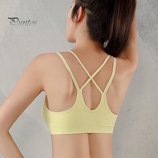 Женский спортивный бюстгальтер с несколькими бретелями, открытой спиной, пуш-ап, быстросохнущий, без косточек, бесшовный спортивный бюстгальтер со съемными подкладками