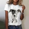 Summer Kawaii Cartoon Dog 3D Print T-shirts Women Streetwear Fashion Y2k Casual Short Sleeve T Shirt O-neck Tees Tops Clothing
