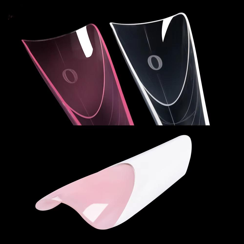 150 шт./коробка типсы для наращивания ногтей, полное покрытие, многоразовый французский маникюр, высококачественные двойные формы, форма для ногтей