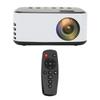 Mini Projector Black White HD 1080P Portable Outdoor Home Theater Projector for Smartphone Tablet