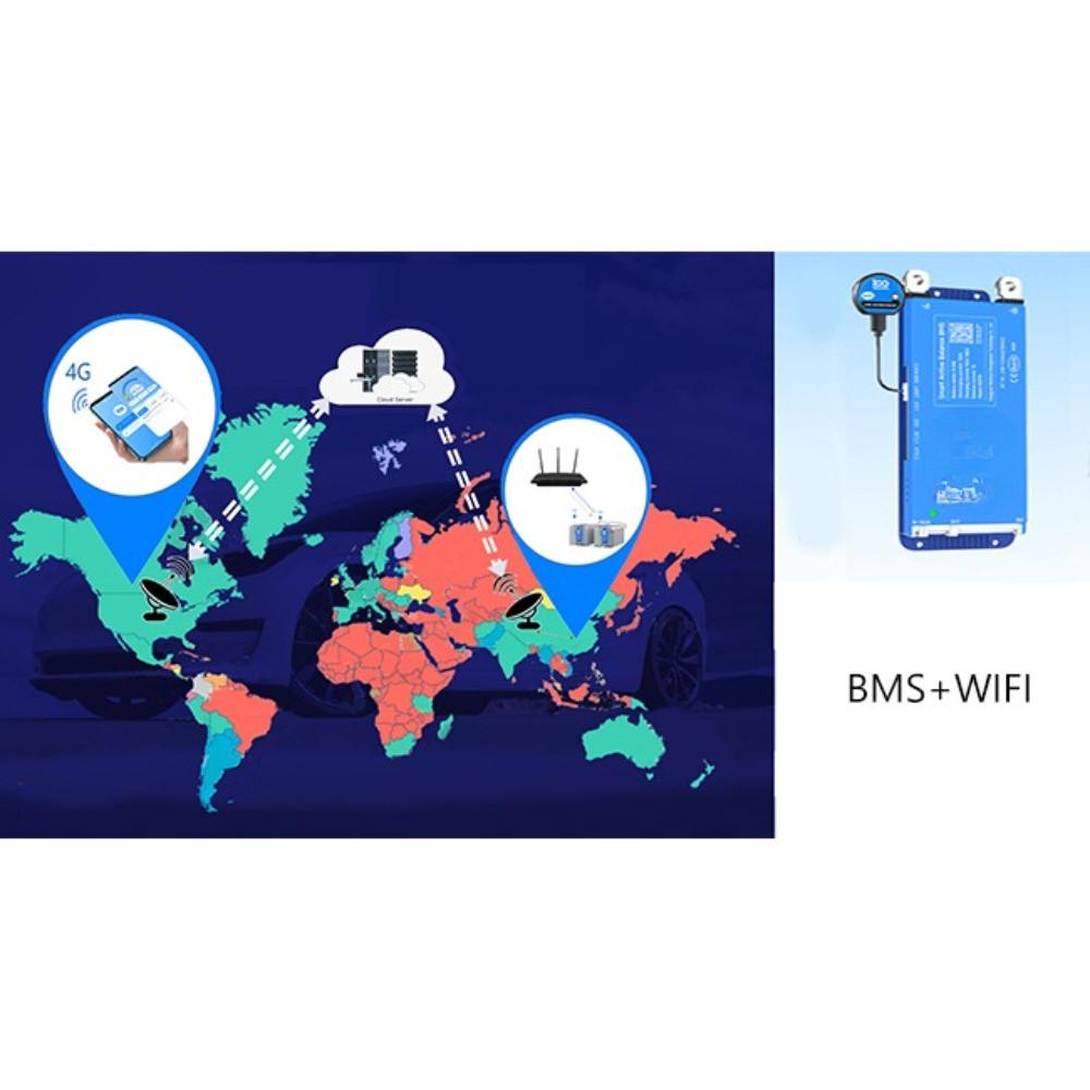 4S 8S 17S 24S Сбалансированный Ток 1А Мониторинг в Реальном Времени BMS Модуль Bluetooth Умный Активный Балансир WiFi Эквалайзер