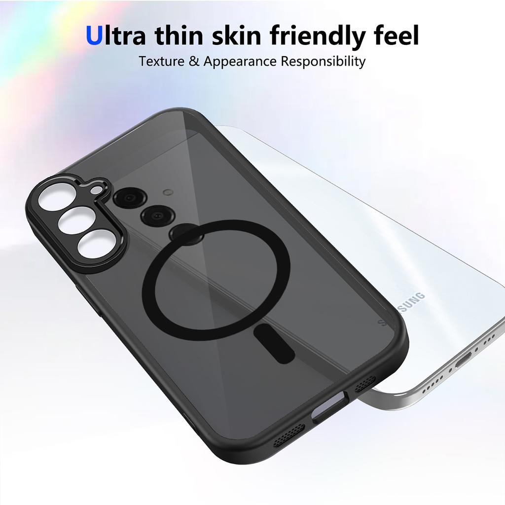 Case for Samsung Galaxy A57 A37 A17 A56 A16 A36 A26 A55 A35 A15 A25 A14 A24 A54 Matte Translucent Magnetic Wireless Charge Cover