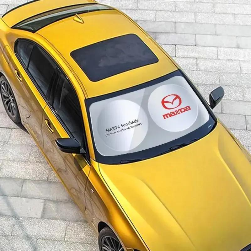 2025 Hot Car Windshield Sunshade Sun Protection Cloth Cover for Mazda 3 CX5 MX3 MX5 RX8 RX7 MX3 MX5 CX9 CX7 Atenza Axela Protege