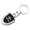 Car Accessories 3D Metal Key Rings Car Logo Emblems Keychain For Toyota C-hr Prado Rav4 Yaris Hilux Prius Avensis Corolla Camry