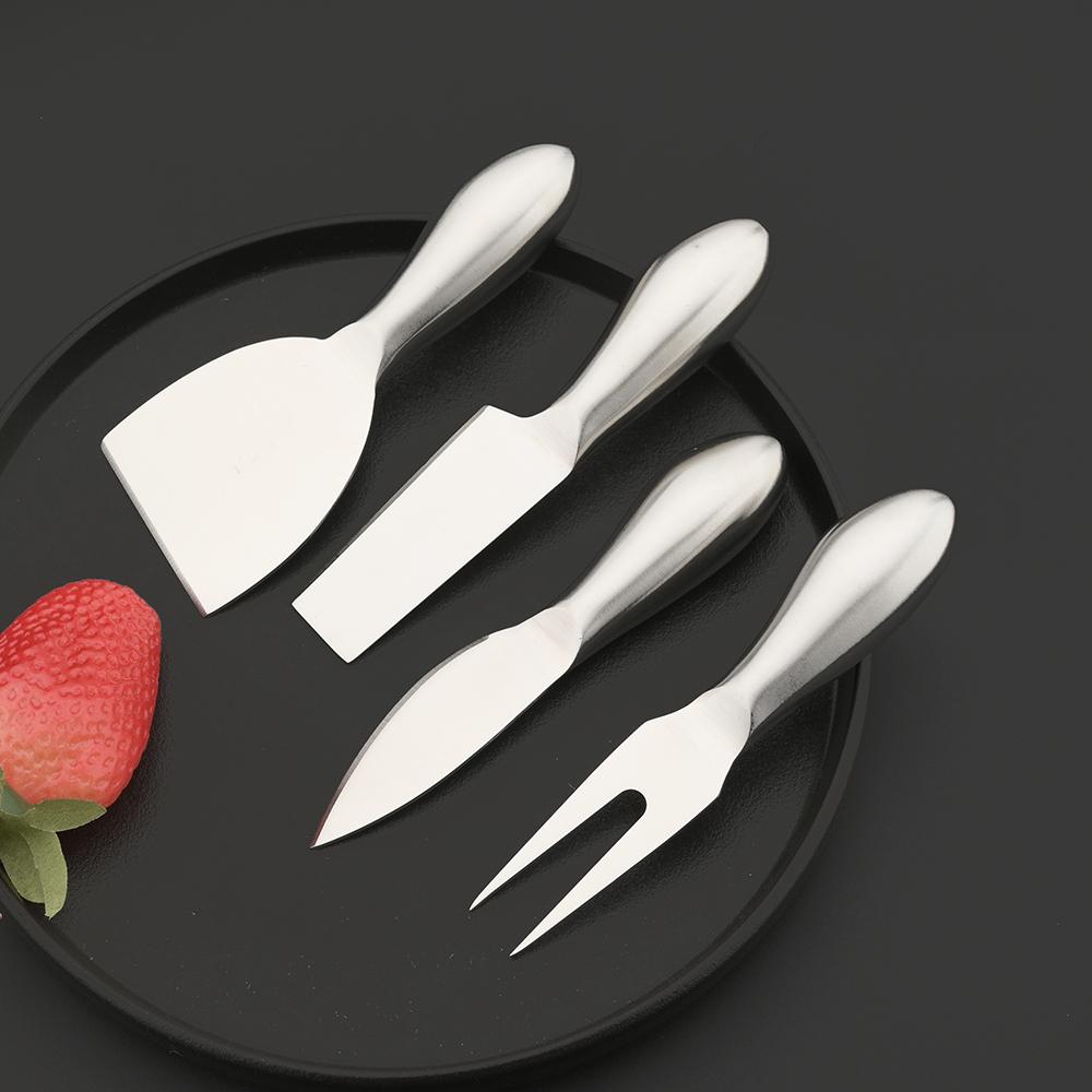 6Pcs Matte Gold Mini Knife Fork Cheese Tool For Butter Cheese Slicer Cutter Stainless Steel Cutlery Tool Kitchen Gadget