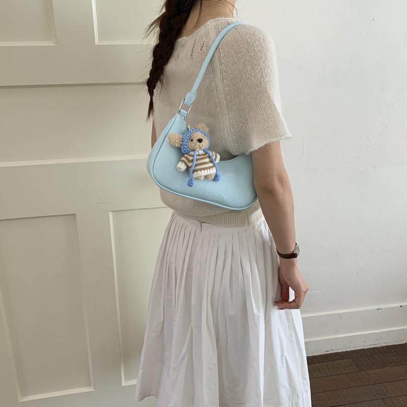 IELGY Retro Crescent Bag Spring Summer Dumpling Bag Commuter Shoulder Crossbody