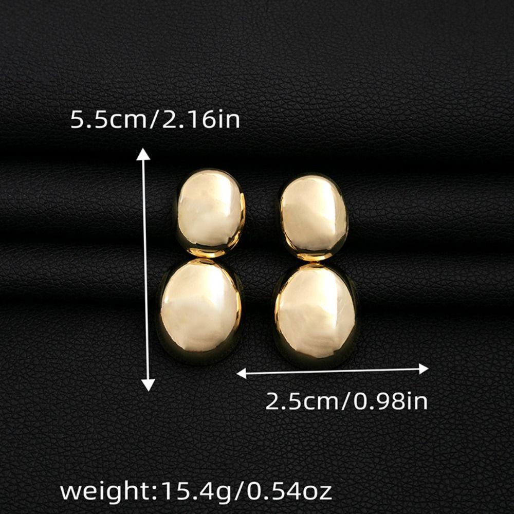Irregular Teardrop Earrings Modern Design Oval Drop Earrings Geometric Earrings  Women