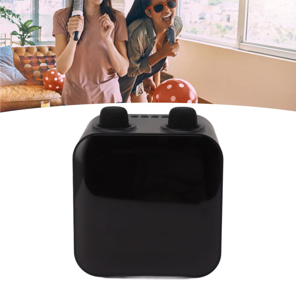 Караоке-машина с 2 беспроводными микрофонами, портативная Bluetooth-колонка мощностью 15 Вт, комплект для караоке-машины для H