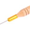 2Pcs Wooden Handle Hook Needle Lace Wig Making Knitting Micro Ring Loop Hair Extension Weaving Crochet Hook Needle Tools