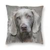 A Beautiful Weimaraner Square Pillowcase Polyester Linen Velvet Creative Zip Decorative Pillow Case Room Cushion Case
