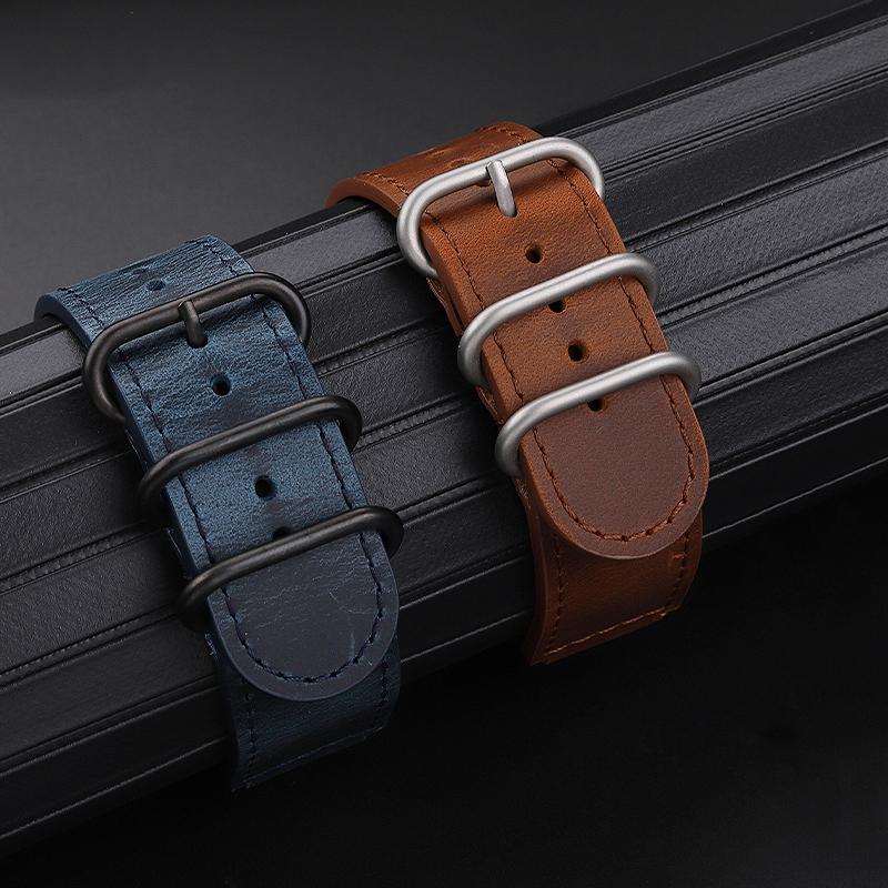 Для ремешка часов Casio PRW6900Y/6800 Кожаный ремешок PRW-60Y/50Y Ретро Винтажный Браслет из Воловьей Кожи Ремешок для Часов Черный Коричневый 23 мм