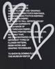 THEMUSEUMVISITOR Heart Printed Art Jersey T-Shirts (Black)