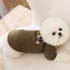Pet clothes can be towed Thickened cotton-padded clothes Teddy Bi Xiong Pomeranian kitten dog clothes Autumn and winter clothing
