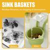 Creative Sink Hanging Strainer Basket Openable Bottom Cover Detachable Kitchen Garbage Filter daily fruit cleaning water basket