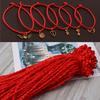 100PCS Red String Kabbalah Bracelets Ethnic Rope Lanyard Accessory Jewelry