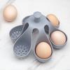 Portable Silicone Boiled Egg Holder Anti-scald Fast Cooking Egg Cooker High Temp Resistant with Handle Egg Steamer Tray Healthy