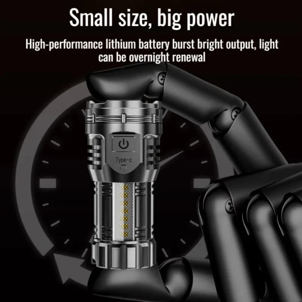 6000 лм Новый взрывоопасный девятиядерный мощный фонарик для улицы, портативный, с аккумулятором, водонепроницаемый, подходит для