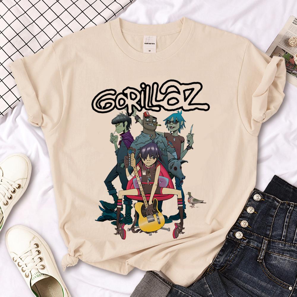 Gorillaz tshirts Women graphic funny designer tshirt girl graphic clothing