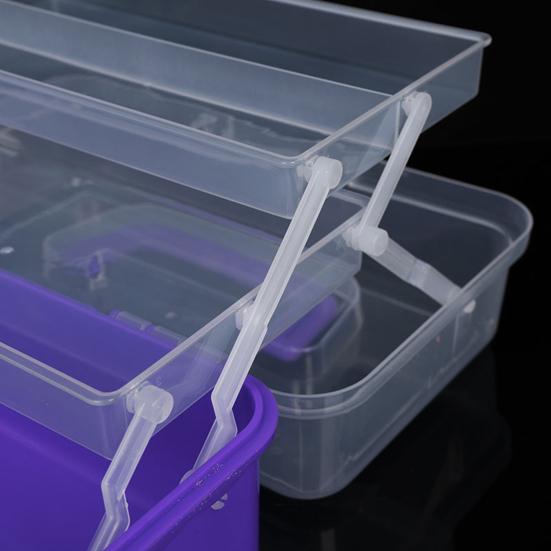 Многослойный складной ящик-органайзер с ручкой, большая вместительная кисть для рисования, швейные принадлежности, чехол для хранения мелочей