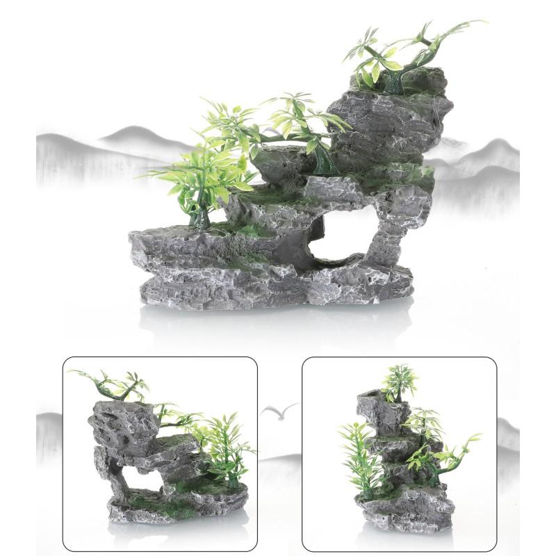 Decorative Rocks Fish Tank Decoration Simulation Rockery Decorative Rocks Landscape for Aquarium Decor Ornaments Resin Rockery