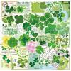 Lucky Clover Green Plant Element DIY Hand Account Stickers for Students Stationery Phone Shell Material Decoration Poster