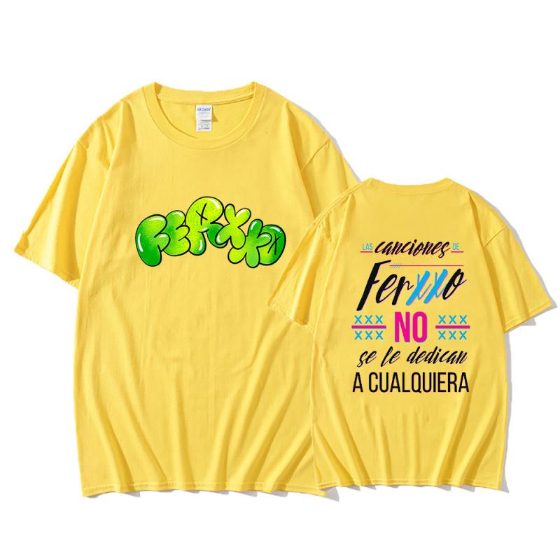 Футболки Ferxxoo, футболка с принтом рэпера, мужские летние футболки с короткими рукавами, футболки в стиле Харадзюку из 100% хлопка, одежда Y2K, уличная одежда
