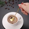 Красивые чайные ложки из нержавеющей стали для кофе, мороженого, меда, ложка с закаленной керамической ручкой, столовые приборы, кухонные принадлежности