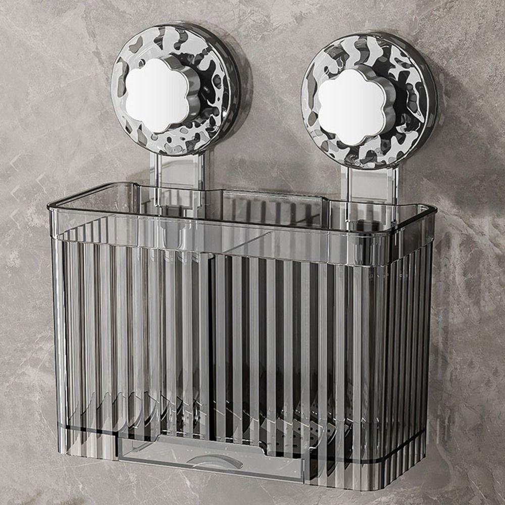 Wall Mounted Suction Cup Chopstick Holder Reusable Chopsticks Spoon Organizer  Bathroom