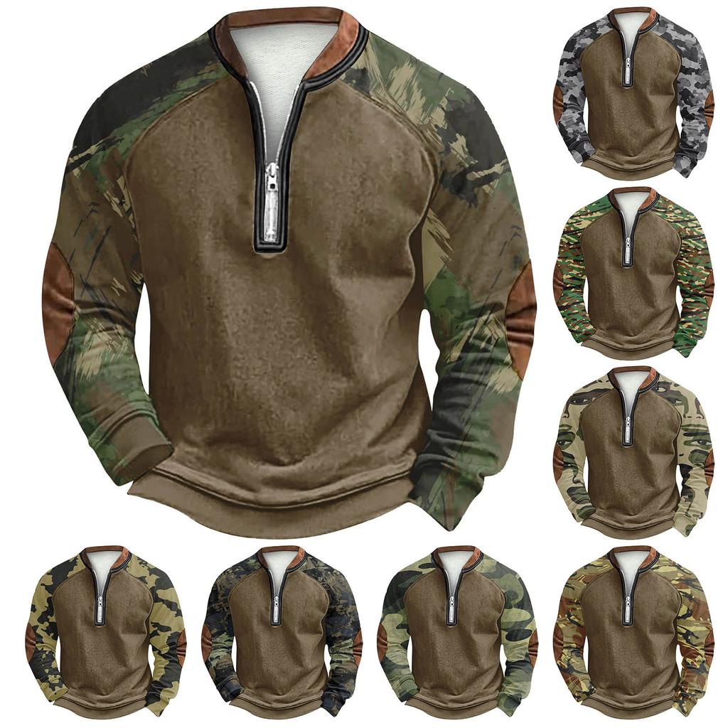 Men's Winter  Buckle Sweatshirt Men's Printed Men's Sweatshirt