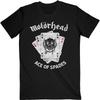 Men's Motorhead Flat War Pig Aces Slim Fit T-shirt X-Large Black