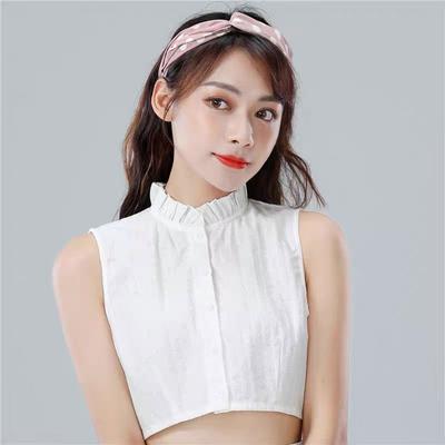 Fakes Collar Shirts for Women Detachable Collar Dickey Collar Breathable Cotton Ruffled Collar for Women Girls