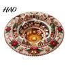 Indoor Festive Area Rug Christmas 3D Rug, Illusion Round Decorative Winter Seasonal Floor Mat, Carpet for Home Living Room Holiday Decoration Decor
