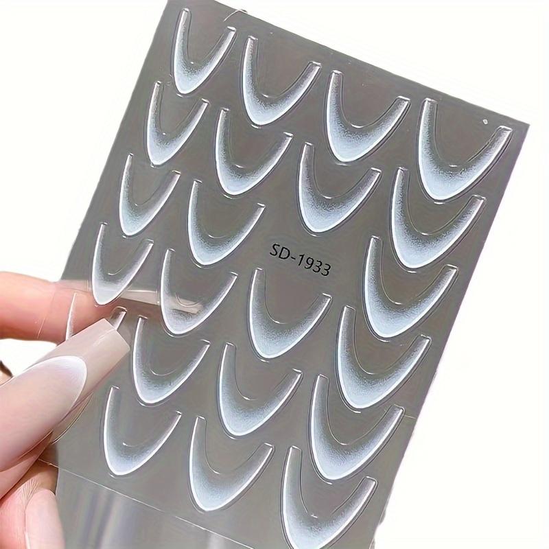 Nail Stickers - Self-Adhesive & Wave Nail Art Decals with Gradient Design, Irregular Shape Nail Decorations for DIY Manicures, Nail Accessories