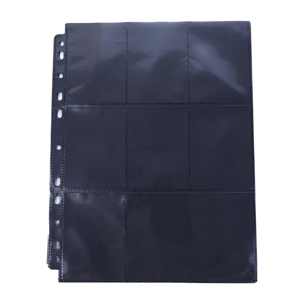 Album Collection Card Organizer Card Album Inner Page Loose-leaf Inners Black Storage Page