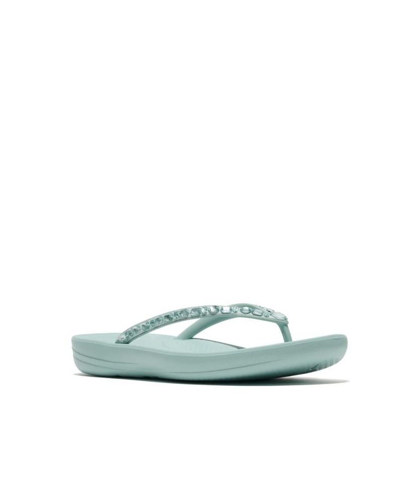 Женские шлепанцы Fitflop Eye Cushion Multi Crystal - Мятный шепот (Ft64K2Q10Q)