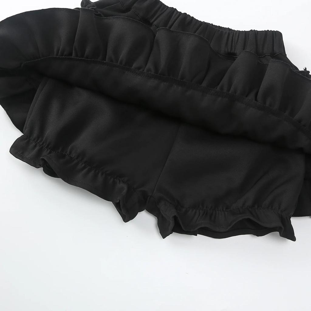 Летняя короткая многослойная юбка для девочек, модная универсальная школьная плиссированная юбка для детей-подростков, танцевальная юбка с высокой талией для детей 10-12 лет