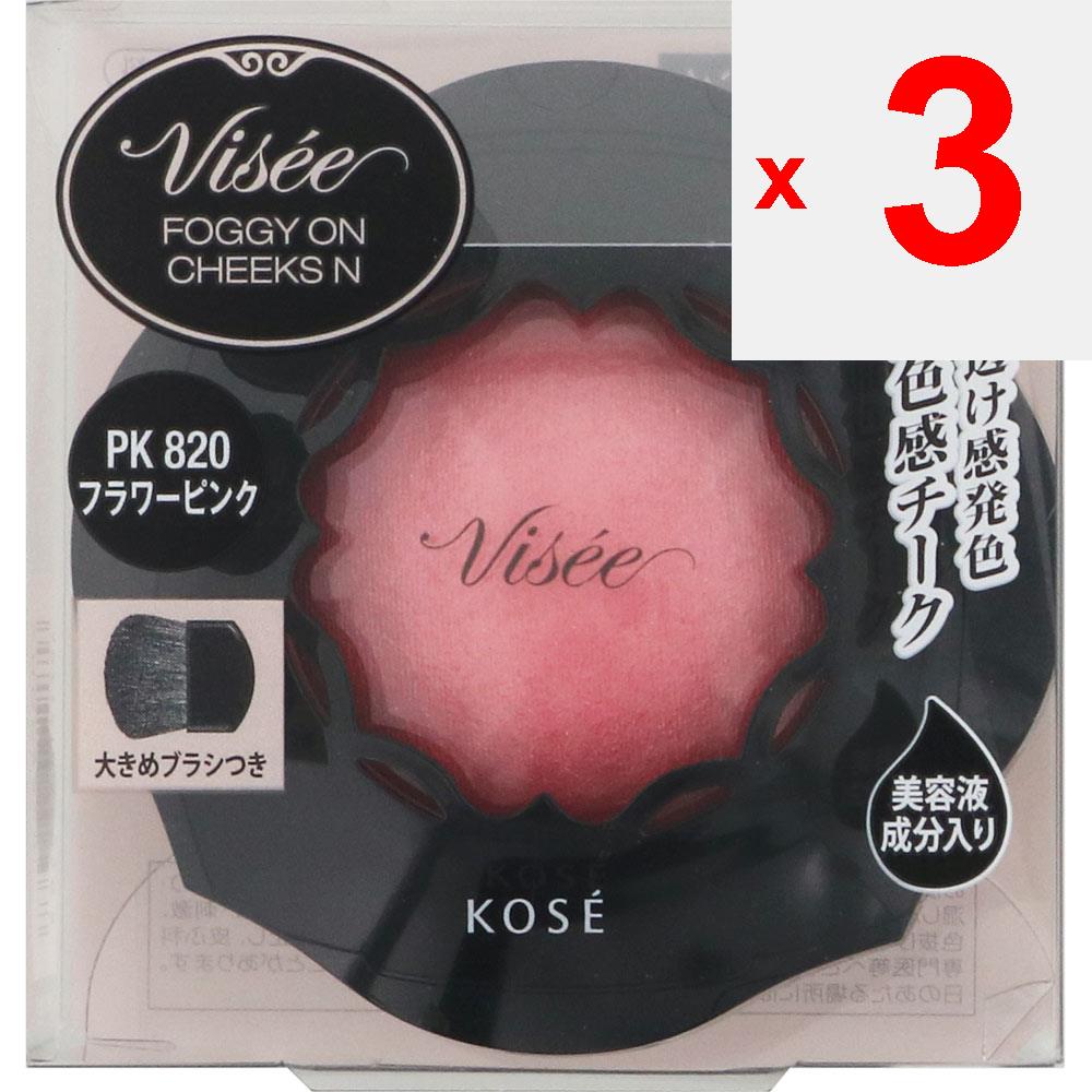 Kose VICE RICHET Vise Riche Foggy On Cheeks N PK820 Flower Pink 5g Skin Makeup Vicerische Нанесите необходимое количество на кисть, проверьте количество
