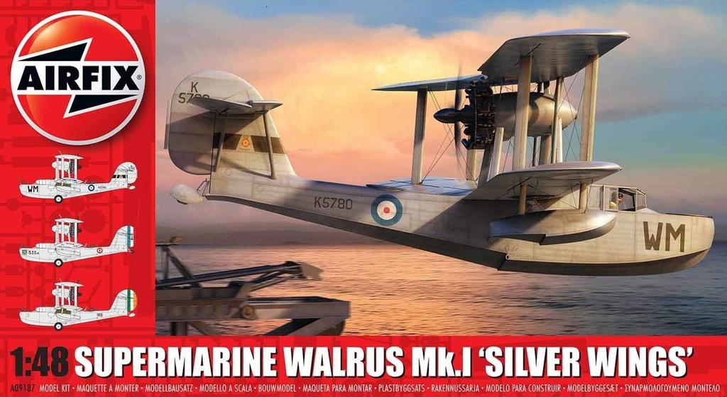 Airfix Королевский флот Supermarine Walrus Silverwings Пластиковая модель X9187 1/48 Mk.1