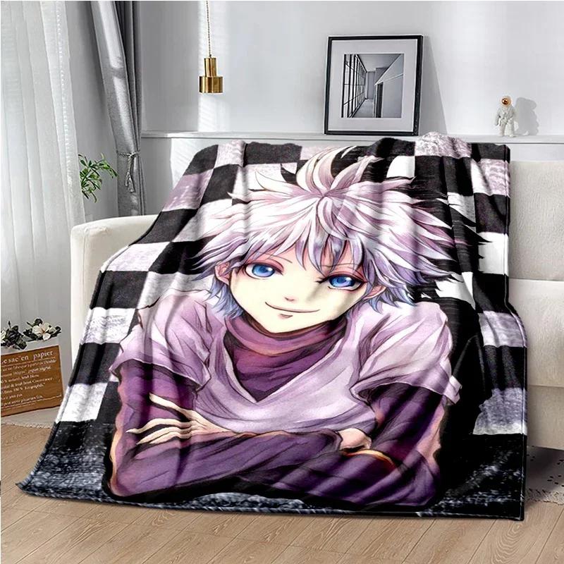 HUNTER X HUNTER Плед Аниме Мягкое Покрытие Легкое Теплое Мультяшные Пледы для Детской Комнаты Спальни