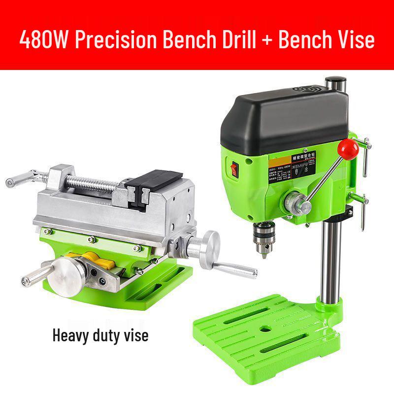 High Precision Mini 220V Bench Drill: Industrial Grade Multifunctional Drill Press for Household Use