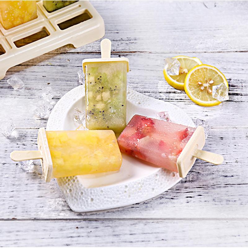 Форма для мороженого, машина для мороженого своими руками, самодельный ящик для льда с пластиковой палочкой, форма для леденцов, лоток для кубиков льда, кухонные гаджеты