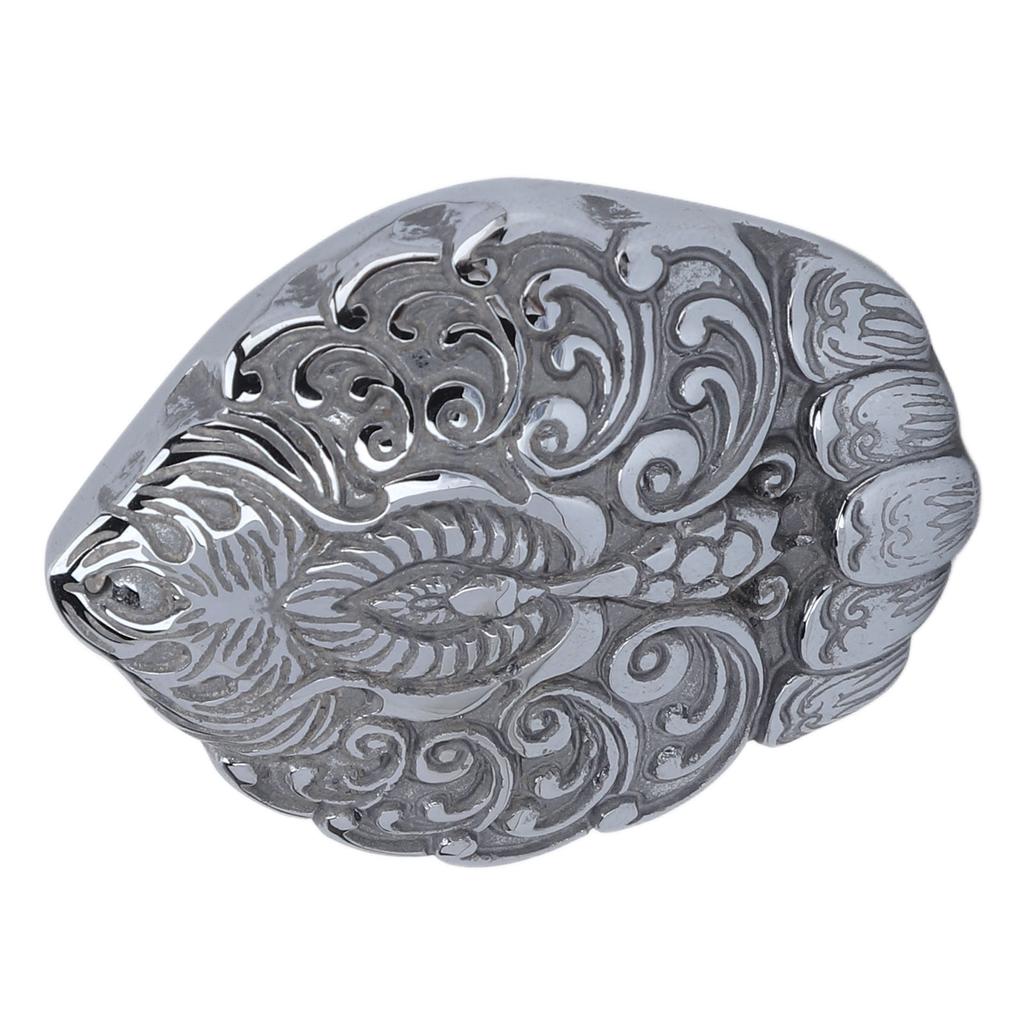 Natural Terahertz Pendant Peacock Pattern Carved Energy Stone Hanging Ornament for Women Men