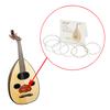 Oud Strings Set (G-D-A-E-B-F) Clear Nylon Silver-Plated Copper Alloy Wound 12-Strings
