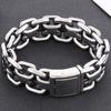 20MM Мужской браслет-цепочка Викингов из нержавеющей стали Плетеная цепь для мужчины Плетеная веревка Браслет Крутой Хип-Хоп Мотоциклист Ювелирные изделия 23.5CM