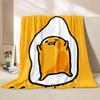 1PC Gudetama Egg Printed Blanket Ren Adult Blanket Soft and Warm Bedding for Bed Sofa Outdoor Travel Cover Blanket#