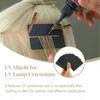 UV Hair Extension Kit: 30g Fast-Curing Waterproof Glue + 30ml Remover, UV Lamp & Eye Shields, Heat-Resistant for Salon & Home Use